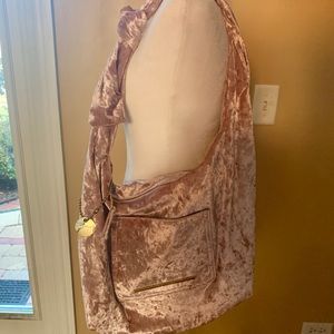 Steve Madden purse handbag crushed velvet hobo